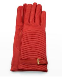 Portolano - Cashmere-lined Napa Belt Gloves - Lyst