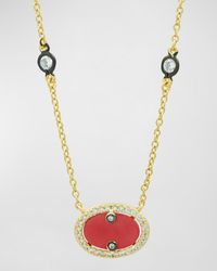 Freida Rothman - Color Theory Pave Oval Pendant Necklace - Lyst