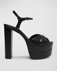 SCHUTZ SHOES - Keefa Leather Ankle-strap Platform Sandals - Lyst