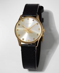 Gucci - 29Mm G-Timeless Bee Watch With Leather Strap - Lyst