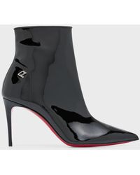 Christian Louboutin - Kate Sporty Patent Sole Booties - Lyst