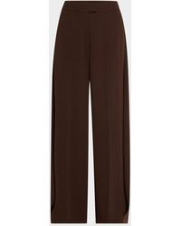 Jason Wu - Wide Leg Crepe Pants With Side Extens - Lyst