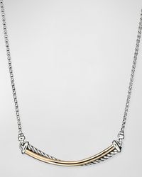 David Yurman - Crossover 18k Gold Bar Necklace - Lyst