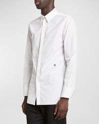 Givenchy - Basic Dress Shirt With Mini 4G Embroidery - Lyst