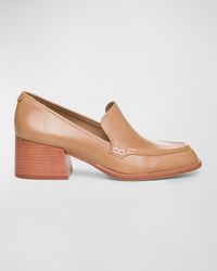 Bernardo - Eryn Leather Heeled Loafers - Lyst
