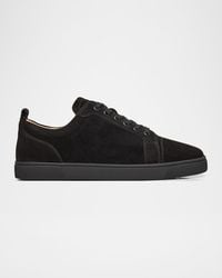 Christian Louboutin - Louis Junior Suede Low-Top Sneakers - Lyst