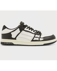 Amiri - Skel Bicolor Leather Low-Top Sneakers - Lyst