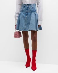 Moschino Jeans - Recycled Denim Mini Skirt - Lyst