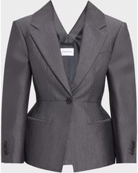 Givenchy - Slashed Wool Single-Breasted Jacket - Lyst
