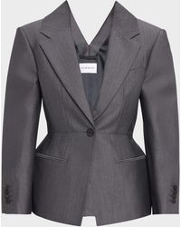 Givenchy - Slashed Wool Single-Breasted Jacket - Lyst