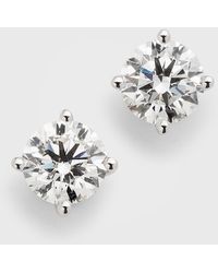 Neiman Marcus - Lab Grown Diamond 18K Round Stud Earrings, 3.0Tcw - Lyst