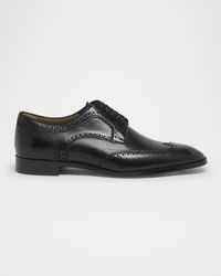 Christian Louboutin - Grave Patterned Leather Derby Shoes - Lyst
