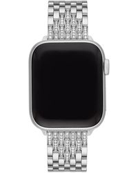 Michele - 7-Link Stainless Steel Diamond Bracelet For Apple Watch - Lyst