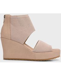 Eileen Fisher - Leto Knit Wedge Sandals - Lyst