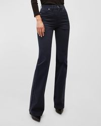 Veronica Beard - Crosbie Wide-Leg Patch Pocket Jeans - Lyst