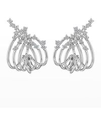 Hueb - 18K Luminus Cuff Earrings With Vs-Gh Diamonds - Lyst