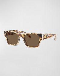 Tory Burch - Outlined Rectangle Sunglasses - Lyst