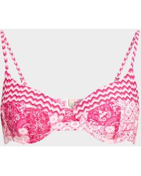 Ramy Brook - Printed Mona Bikini Top - Lyst