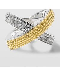 Lagos - Caviar Lux Diamond Two-tone Ring - Lyst