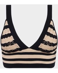 L'Agence - Reverie Pointelle Knit Bralette - Lyst