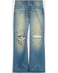 Ksubi - Apos;S Toro Studded Distressed Baggy Jeans - Lyst