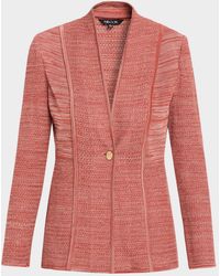 Misook - Tailored Mélange Knit Jacket - Lyst