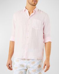 Vilebrequin - Caroubis Solid Linen Sport Shirt - Lyst
