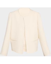 TOTEME - Open-Front Bouclé Blazer Jacket - Lyst