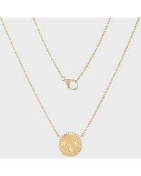 Kastel Jewelry - Celestial Disc Small Necklace - Lyst