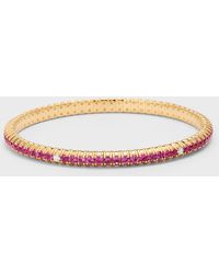 Zydo - 18k Rose Gold Bracelet With Diamonds And Rubies - Lyst