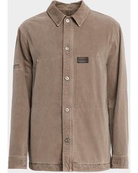 Ferragamo - Apos;S Cotton Drill Four-Pocket Button-Down Shirt - Lyst