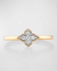 Farah Khan Atelier - 18k Yellow Gold Diamonds Delicate Ring, Size 7 - Lyst