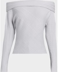 IRO - Eboni Cable-Knit Off-The-Shoulder Sweater - Lyst
