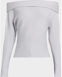 IRO - Eboni Cable-Knit Off-The-Shoulder Sweater - Lyst