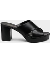 Stuart Weitzman - 80Mm Dayna Leather Platform Sandals - Lyst