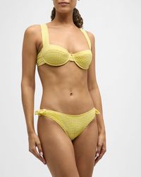 Heidi Klein - Cape Town Structured Seersucker Bikini Top - Lyst