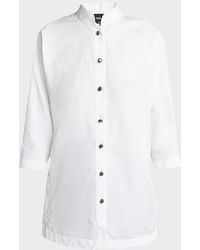 Giorgio Armani - Cotton Poplin Button-Down Shirt - Lyst