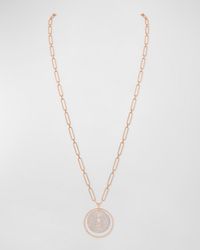Messika - Lucky Move 18k Rose Gold Full Pave Necklace - Lyst