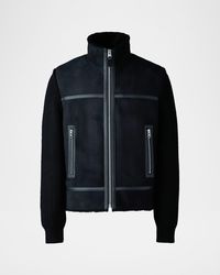 Mackage - Apos;S Jonathan Mixed-Media Shearling Jacket - Lyst