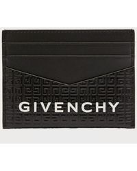 Givenchy - 4G-Embossed Logo Leather Card Holder - Lyst