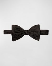 Eton - Geometric Woven Silk Bow Tie - Lyst