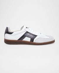 Santoni - Apos;S Dbs Oly Leather & Suede Sneakers - Lyst