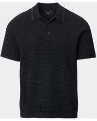 Rag & Bone - Apos;S Harvey Rib-Knit Polo Shirt - Lyst