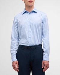 Etro - Tonal Jacquard Dress Shirt - Lyst
