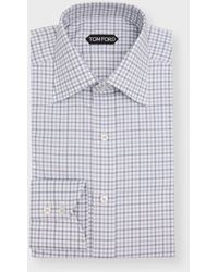 Tom Ford - Slim Fit Check Dress Shirt - Lyst