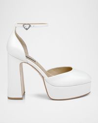 Badgley Mischka - Jayda Ankle-Strap Platform Pumps - Lyst
