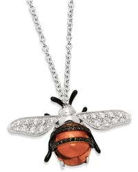Staurino - 18k Nature Bumble Bee Pendant Necklace - Lyst