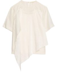 Jason Wu - Shantung And Crinkled Satin T-Shirt - Lyst