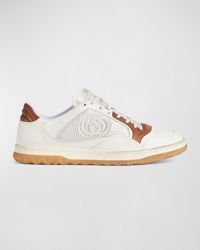 Gucci - Mac 80 Embroidered Gg Leather Low Top Sneakers - Lyst