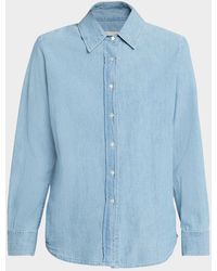 Nili Lotan - Monti Chambray Button-Down Shirt - Lyst